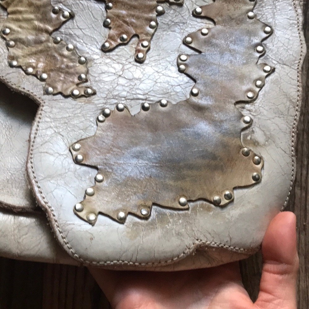 Bed Stu Cube Handbag Crossbody leather distressed - Picture 4 of 8
